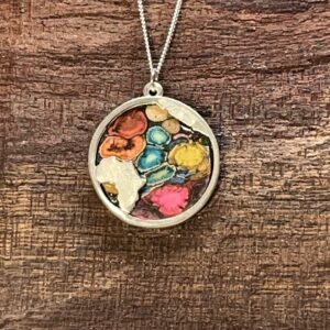 Protea / Africa Large Sterling Silver Circle